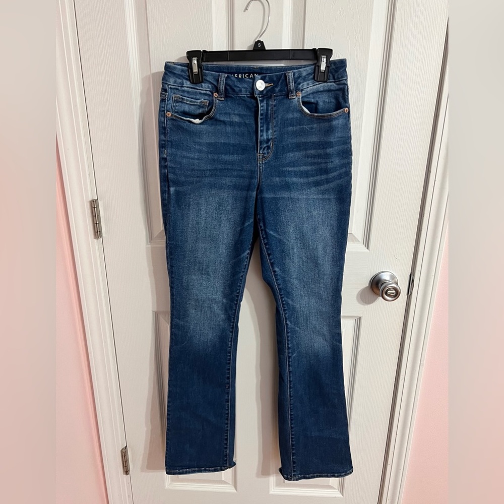 American Eagle AE Ne(x)t Level High-Waisted Curvy Skinny Kick Jeans Size 8